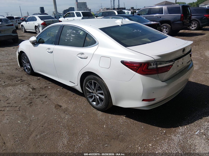 2017 Lexus ES VIN JTHBW1GGXH2145481 IAAI salvage auction — RIGHT FRONT, Clear (Indiana), sold $10,950 on 2026-07-15 (photo 3)