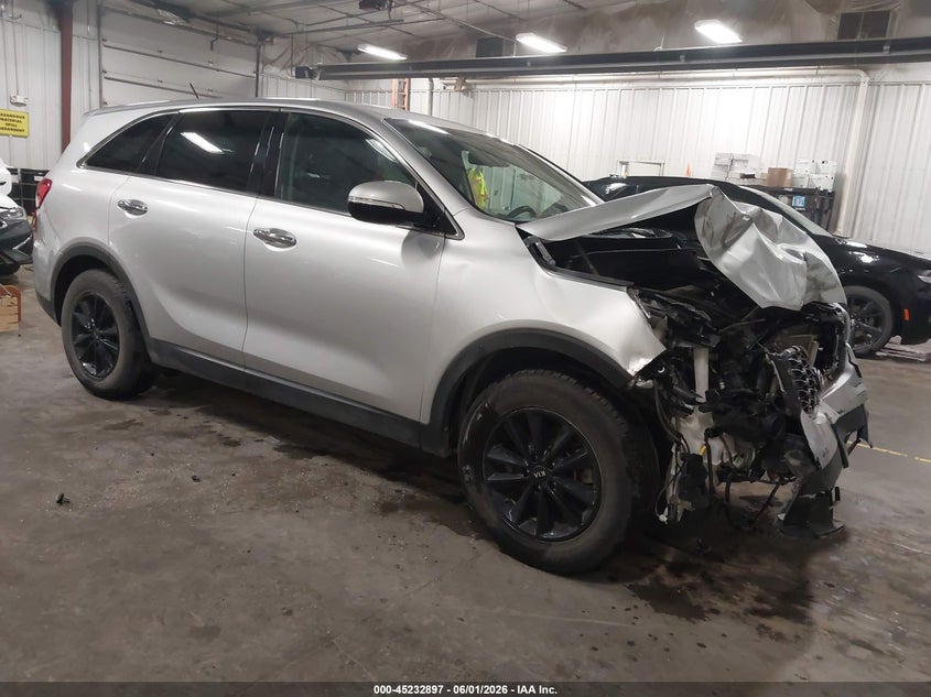 2019 Kia Sorento VIN 5XYPG4A36KG549760 IAAI salvage auction — FRONT END, Salvage (Iowa), sold $1,400 on 2026-07-28 (photo 1)