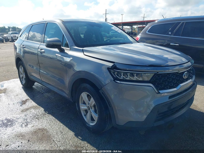 2021 Kia Sorento VIN 5XYRG4LC6MG057142 IAAI salvage auction — FRONT END, Salvage Title, sold $6,600 on 2026-07-14 (photo 1)