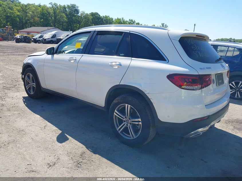 2021 Mercedes-benz Glc VIN W1N0G8EB2MF876178 IAAI salvage auction — THEFT, Salvage Title, sold $6,200 on 2026-07-28 (photo 3)