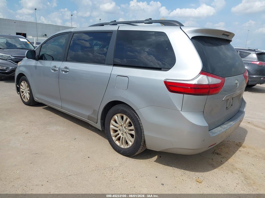 2015 Toyota Sienna VIN 5TDYK3DC4FS585447 IAAI salvage auction — HAIL, Original (Texas), sold $3,150 on 2026-07-09 (photo 3)