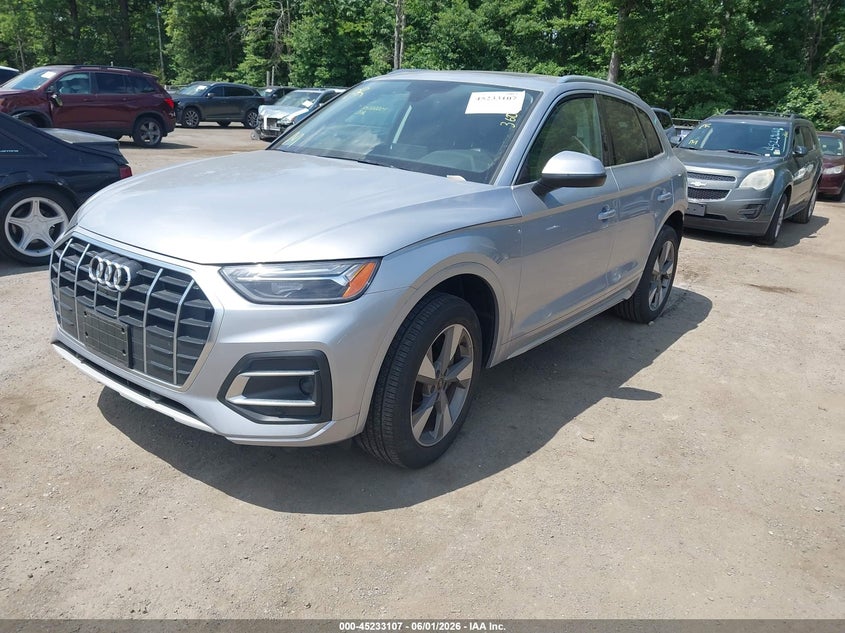 2022 Audi Q5 VIN WA1BBAFY5N2129797 IAAI salvage auction — REAR END, Salvage - 75% Or Less (Maryland), sold $16,700 on 2026-07-29 (photo 2)