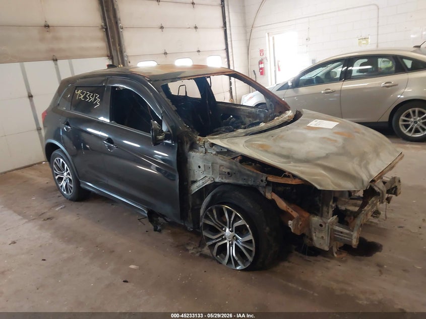 2018 Mitsubishi Outlander VIN JA4AP3AU4JU021747 IAAI salvage auction — INTERIOR BURN, Salvage Title, sold $25 on 2026-07-22 (photo 1)