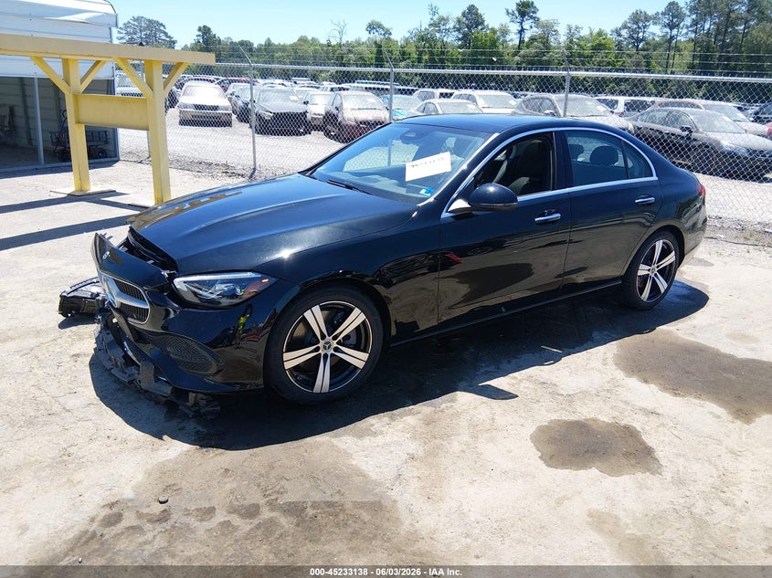 2026 Mercedes-benz C-klasse VIN W1KAF4HBXTR323302 IAAI salvage auction — FRONT END, Salvage Title, sold $24,400 on 2026-07-24 (photo 2)