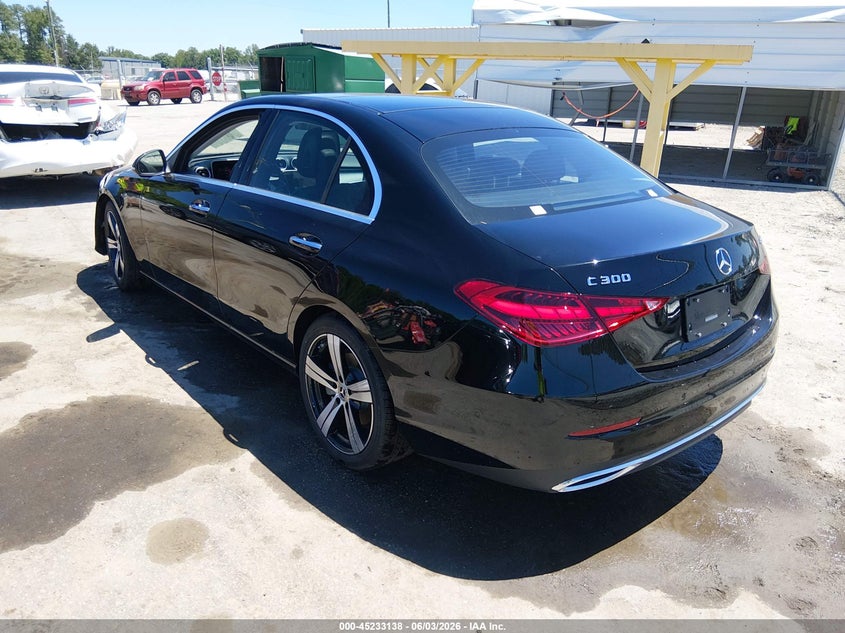 2026 Mercedes-benz C-klasse VIN W1KAF4HBXTR323302 IAAI salvage auction — FRONT END, Salvage Title, sold $24,400 on 2026-07-24 (photo 3)