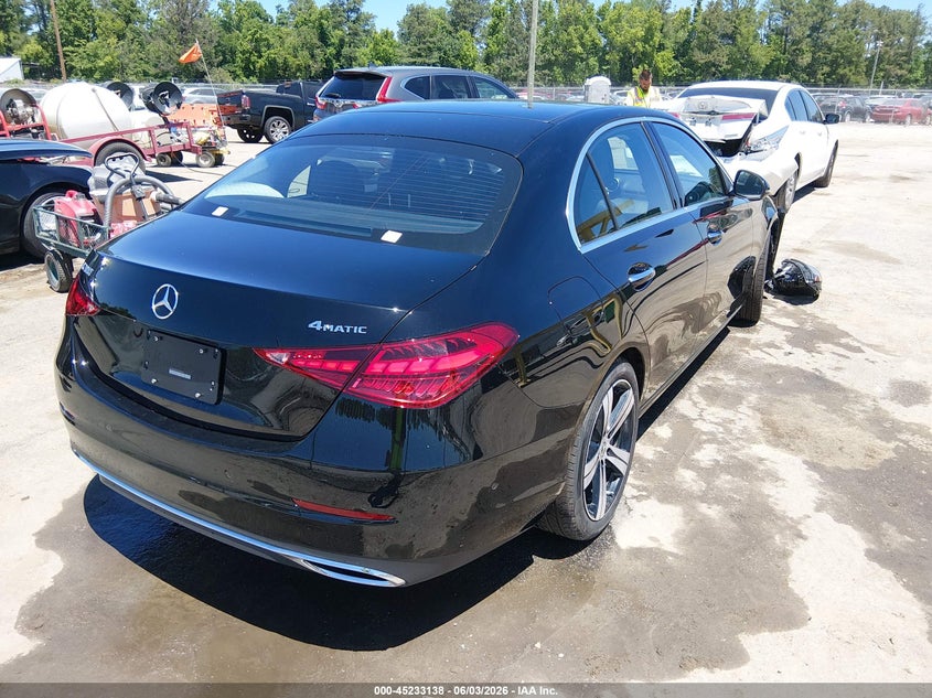 2026 Mercedes-benz C-klasse VIN W1KAF4HBXTR323302 IAAI salvage auction — FRONT END, Salvage Title, sold $24,400 on 2026-07-24 (photo 4)