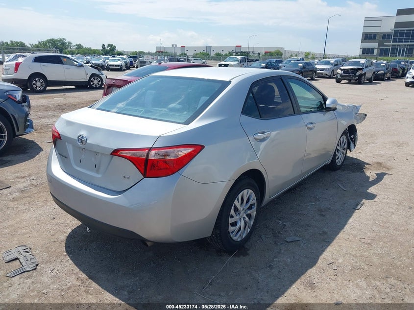 2018 Toyota Corolla VIN 5YFBURHE3JP849693 IAAI salvage auction — RIGHT FRONT, Salvage (Texas), sold $3,350 on 2026-07-07 (photo 4)