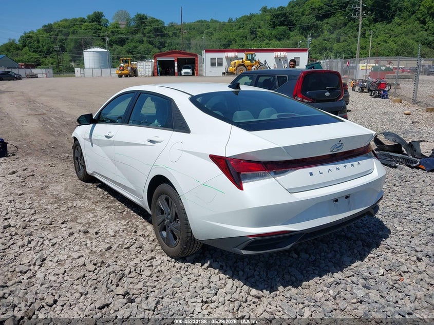 2022 Hyundai Elantra VIN 5NPLM4AG6NH074635 IAAI salvage auction — FRONT END, Salvage Title, sold $3,850 on 2026-07-21 (photo 3)