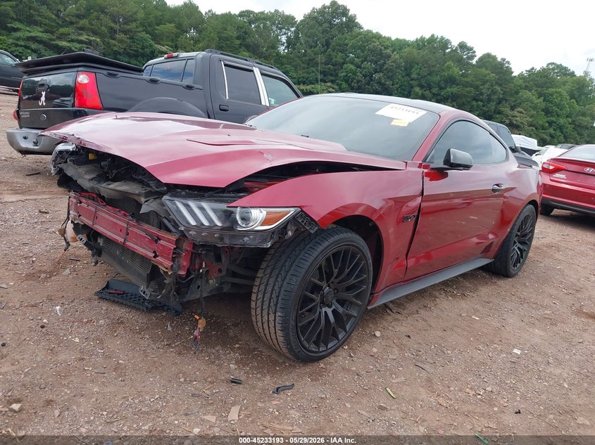 2016 Ford Mustang VIN 1FA6P8CFXG5332518 IAAI salvage auction — FRONT END, Salvage Title, sold $2,800 on 2026-07-26 (photo 2)