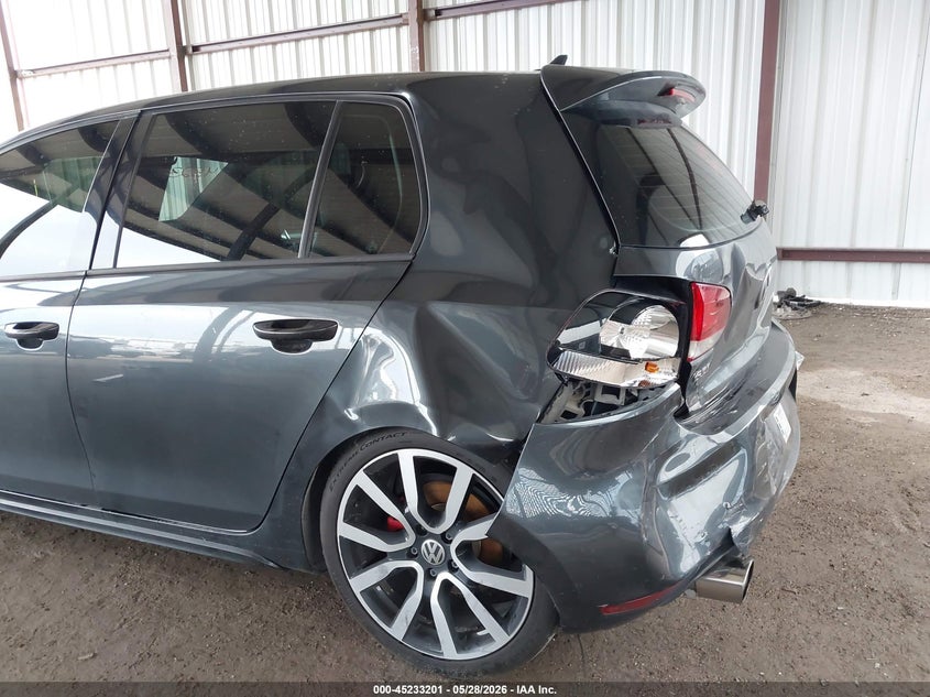 2014 Volkswagen Gti VIN WVWGD7AJ7EW010399 IAAI salvage auction — FRONT & REAR, Salvage Title, sold $2,775 on 2026-08-04 (photo 6)