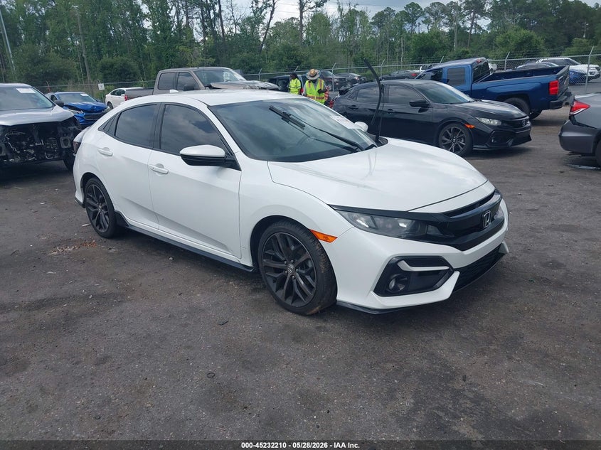 2021 Honda Civic VIN SHHFK7H48MU220027 IAAI salvage auction — REAR END, Salvage Title, sold $2,400 on 2026-07-14 (photo 1)
