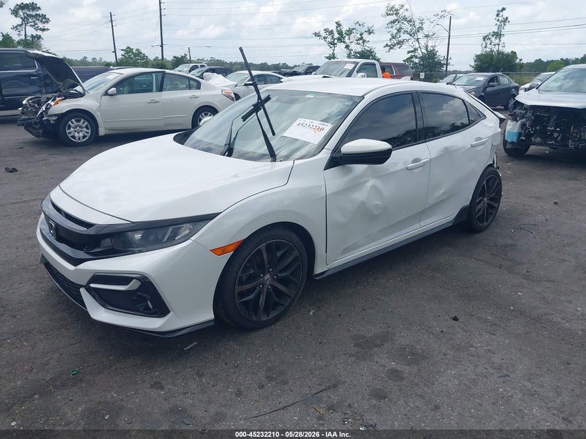 2021 Honda Civic VIN SHHFK7H48MU220027 IAAI salvage auction — REAR END, Salvage Title, sold $2,400 on 2026-07-14 (photo 2)