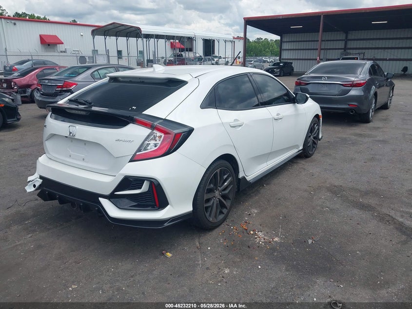 2021 Honda Civic VIN SHHFK7H48MU220027 IAAI salvage auction — REAR END, Salvage Title, sold $2,400 on 2026-07-14 (photo 4)
