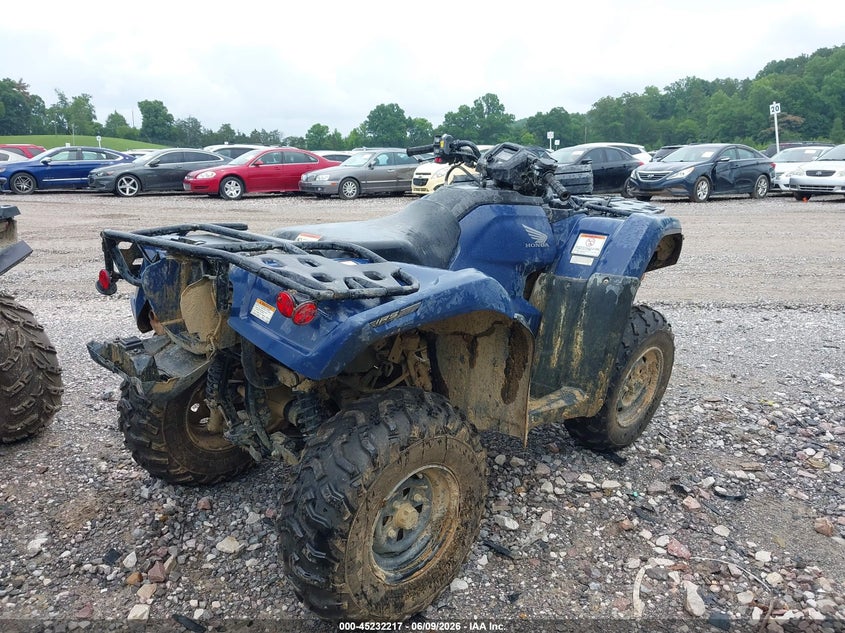 2025 Honda Trx VIN 1HFTE4721SJ101533 IAAI salvage auction — FRONT & REAR, Salvage Title, sold $2,150 on 2026-07-08 (photo 4)