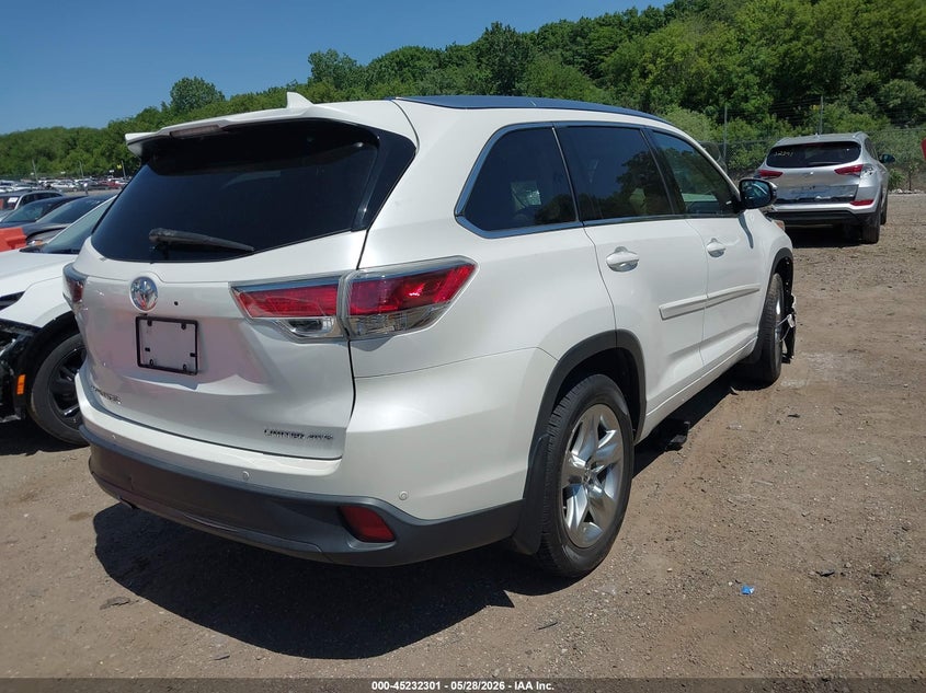 2016 Toyota Highlander VIN 5TDDKRFHXGS231024 IAAI salvage auction — FRONT END, Salvage Title, sold $6,350 on 2026-07-08 (photo 4)