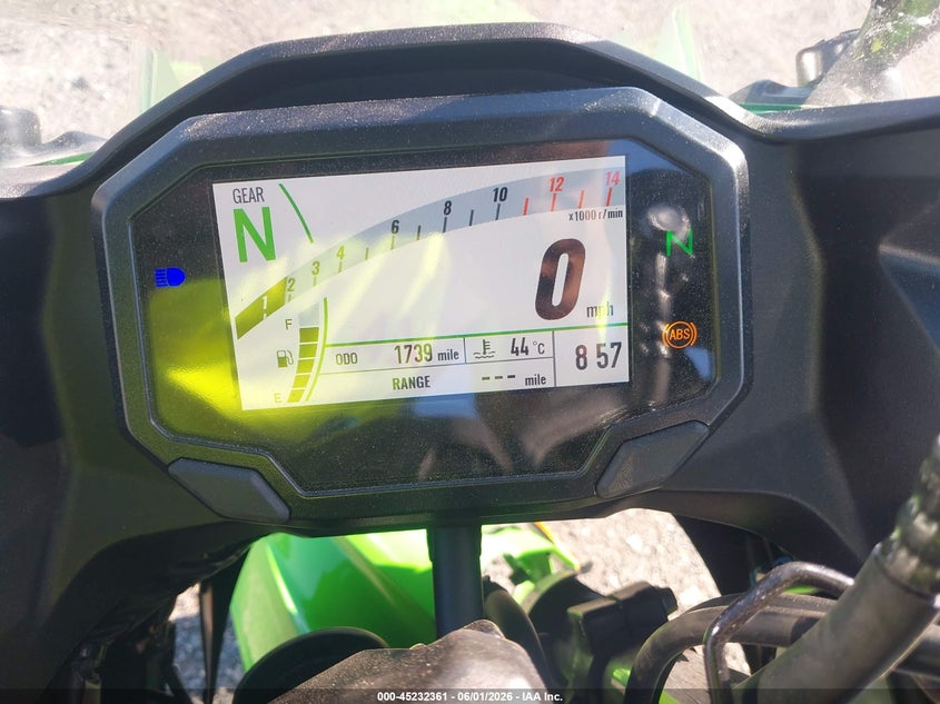 2024 Kawasaki Ninja VIN ML5EXGJ15RDA13380 IAAI salvage auction — UNKNOWN, Salvage - Greater Than 75% (Maryland), sold $1,900 on 2026-07-15 (photo 7)