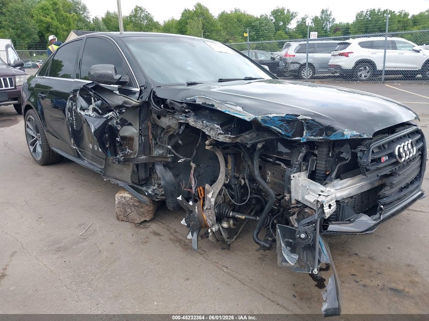 2015 Audi S4 VIN WAUBGAFL3FA068062 IAAI salvage auction — FRONT END, Salvage Title, sold $1,225 on 2026-07-23 (photo 1)