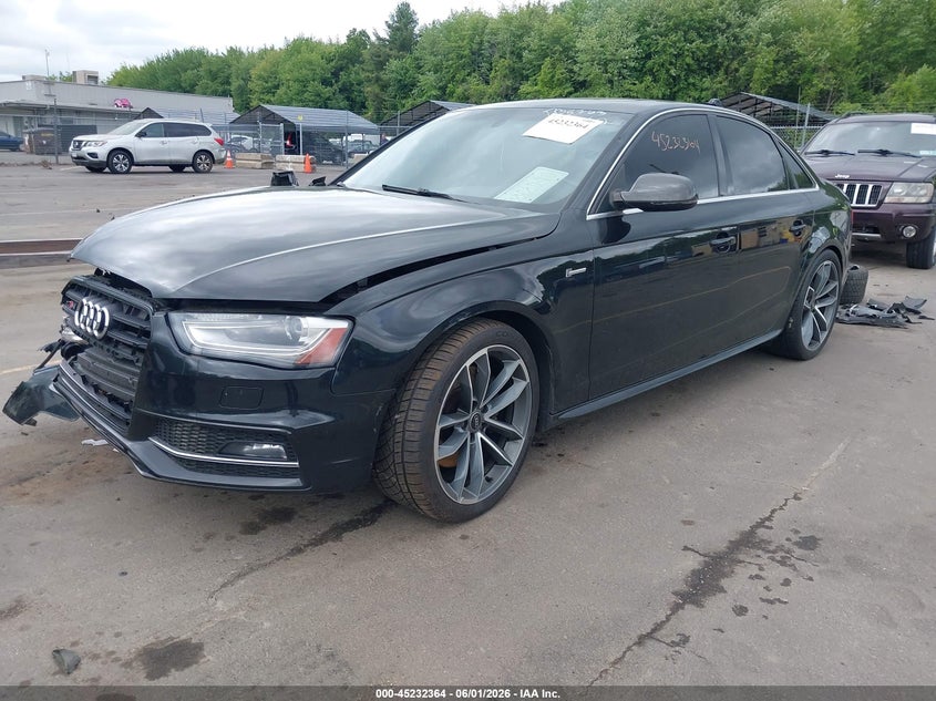 2015 Audi S4 VIN WAUBGAFL3FA068062 IAAI salvage auction — FRONT END, Salvage Title, sold $1,225 on 2026-07-23 (photo 2)