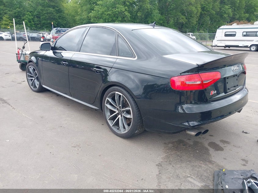 2015 Audi S4 VIN WAUBGAFL3FA068062 IAAI salvage auction — FRONT END, Salvage Title, sold $1,225 on 2026-07-23 (photo 3)