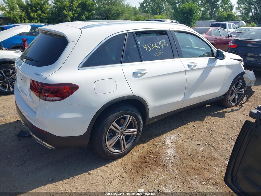 2022 Mercedes-benz Glc VIN W1N0G8EB7NV364505 IAAI salvage auction — RIGHT FRONT, Salvage (Minnesota), sold $8,750 on 2026-07-22 (photo 4)