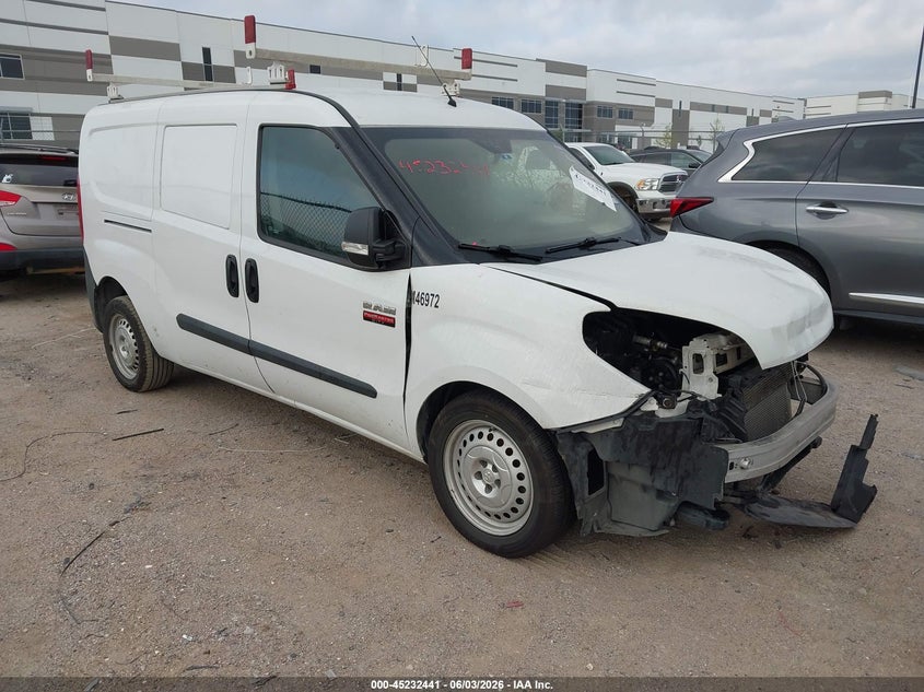 2019 Ram Promaster city VIN ZFBHRFAB0K6N76248 IAAI salvage auction — FRONT END, Original (Texas), sold $3,575 on 2026-07-07 (photo 1)