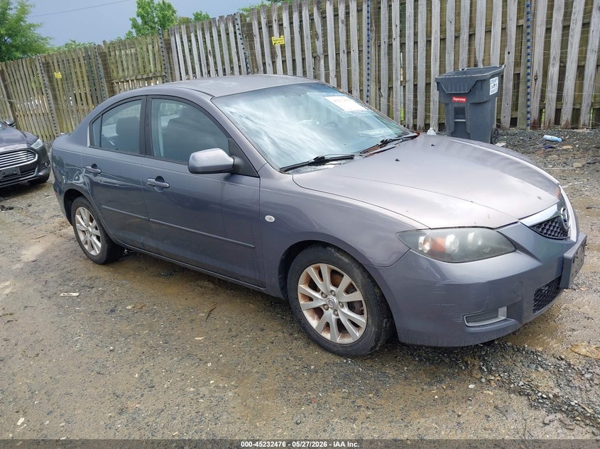 2007 Mazda 3 VIN JM1BK32F471606394 IAAI salvage auction — NORMAL WEAR, Clear (Virginia), sold $300 on 2026-07-13 (photo 1)
