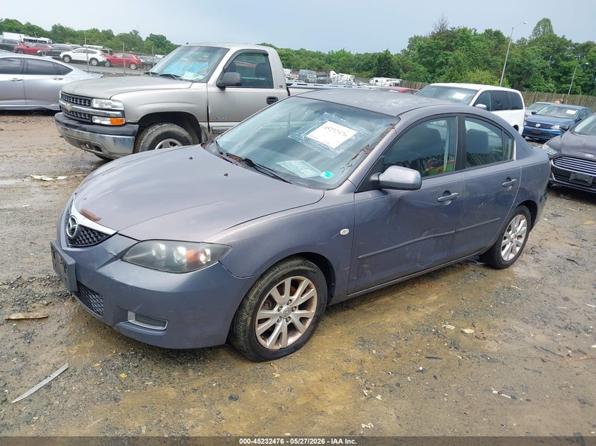 2007 Mazda 3 VIN JM1BK32F471606394 IAAI salvage auction — NORMAL WEAR, Clear (Virginia), sold $300 on 2026-07-13 (photo 2)