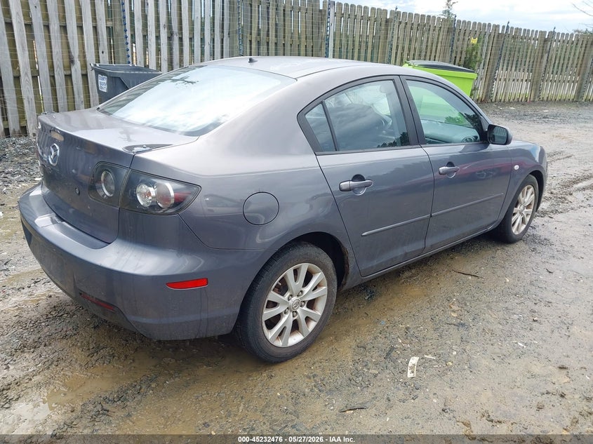 2007 Mazda 3 VIN JM1BK32F471606394 IAAI salvage auction — NORMAL WEAR, Clear (Virginia), sold $300 on 2026-07-13 (photo 4)