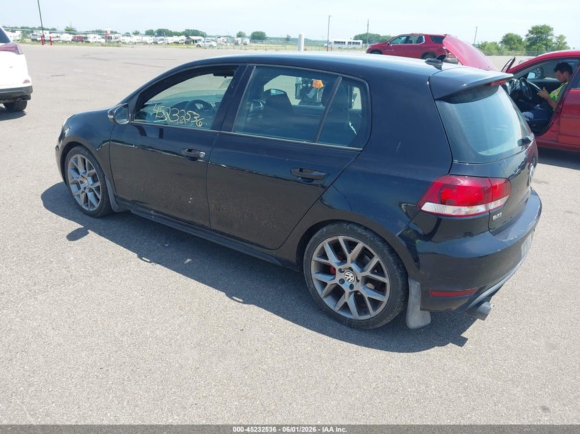 2013 Volkswagen Gti VIN WVWHV7AJ4DW127308 IAAI salvage auction — NORMAL WEAR, Salvage Title, sold $1,225 on 2026-08-10 (photo 3)