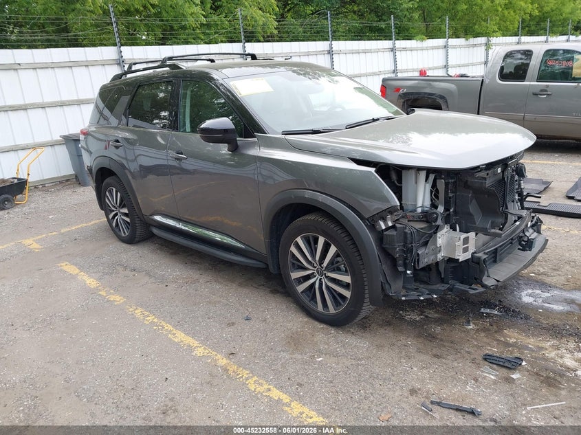 2022 Nissan Pathfinder VIN 5N1DR3DK8NC259373 IAAI salvage auction — FRONT END, Salvage Title, sold $9,700 on 2026-07-09 (photo 1)
