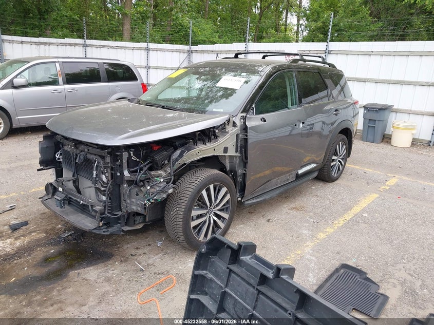 2022 Nissan Pathfinder VIN 5N1DR3DK8NC259373 IAAI salvage auction — FRONT END, Salvage Title, sold $9,700 on 2026-07-09 (photo 2)
