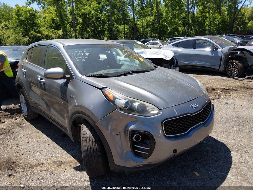 2017 Kia Sportage VIN KNDPMCAC8H7167108 IAAI salvage auction — THEFT, Salvage Title, sold $2,400 on 2026-07-07 (photo 1)