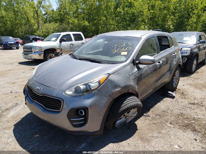 2017 Kia Sportage VIN KNDPMCAC8H7167108 IAAI salvage auction — THEFT, Salvage Title, sold $2,400 on 2026-07-07 (photo 2)