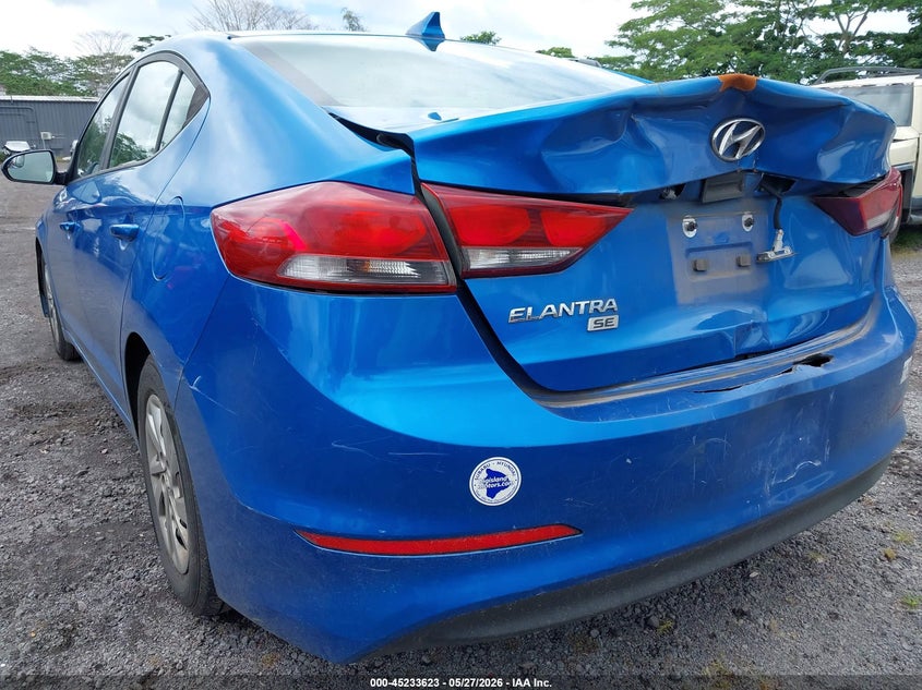 2017 Hyundai Elantra VIN KMHD74LF7HU418236 IAAI salvage auction — FRONT & REAR, Salvage (Hawaii), sold $375 on 2026-07-28 (photo 6)