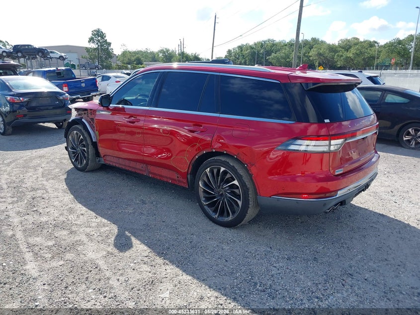 2020 Lincoln Aviator VIN 5LM5J7XCXLGL11659 IAAI salvage auction — FRONT END, Rebuildable (Florida), sold $8,975 on 2026-07-28 (photo 3)