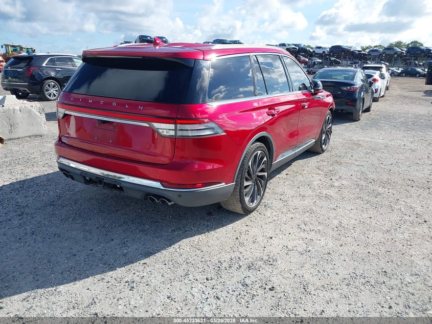 2020 Lincoln Aviator VIN 5LM5J7XCXLGL11659 IAAI salvage auction — FRONT END, Rebuildable (Florida), sold $8,975 on 2026-07-28 (photo 4)