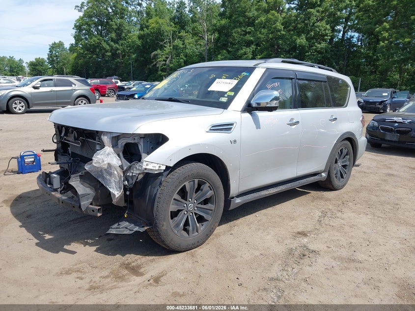 2017 Nissan Armada VIN JN8AY2NE9H9708126 IAAI salvage auction — FRONT END, Salvage Title, sold $5,950 on 2026-07-15 (photo 2)