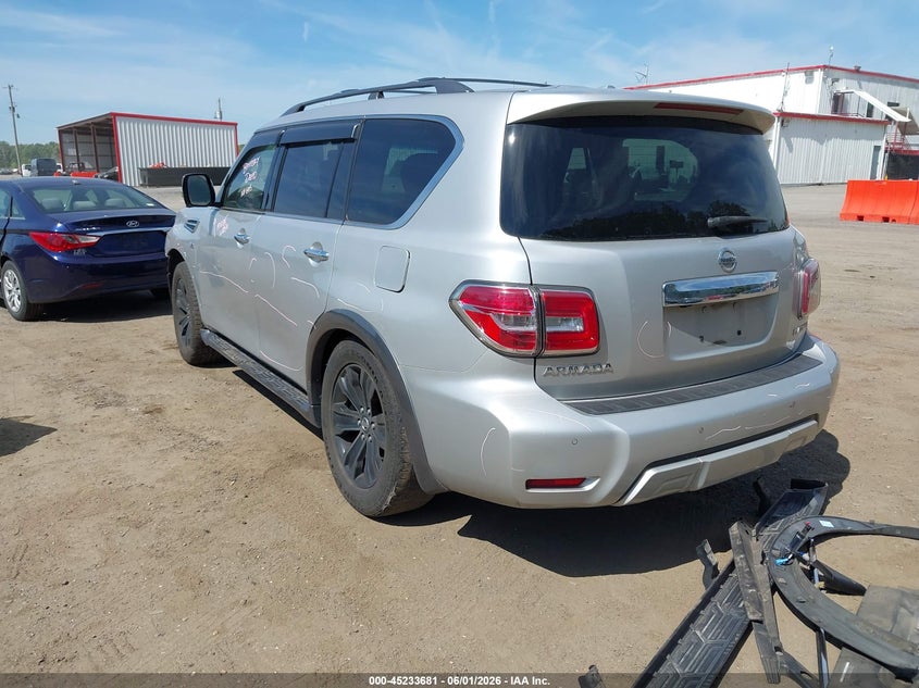 2017 Nissan Armada VIN JN8AY2NE9H9708126 IAAI salvage auction — FRONT END, Salvage Title, sold $5,950 on 2026-07-15 (photo 3)
