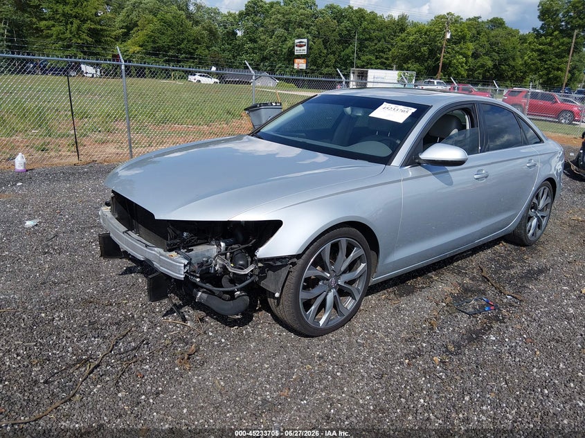 2014 Audi A6 VIN WAUGFAFC6EN059579 IAAI salvage auction — FRONT END, Salvage Title, sold $2,000 on 2026-07-14 (photo 2)