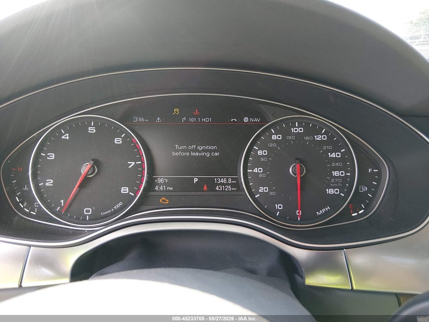 2014 Audi A6 VIN WAUGFAFC6EN059579 IAAI salvage auction — FRONT END, Salvage Title, sold $2,000 on 2026-07-14 (photo 7)