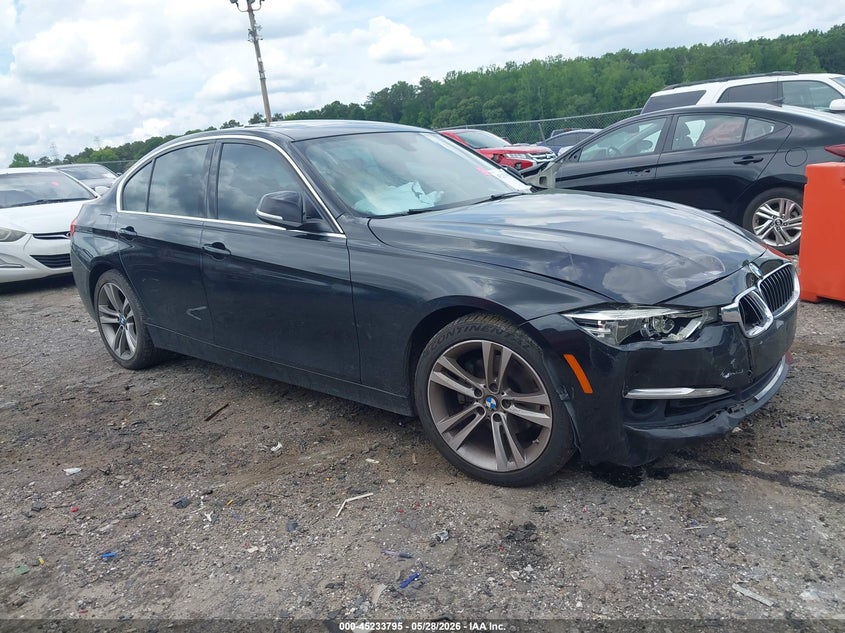 2016 BMW 3er VIN WBA8E9C57GK604026 IAAI salvage auction — FRONT END, Salvage Title, sold $875 on 2026-07-15 (photo 1)