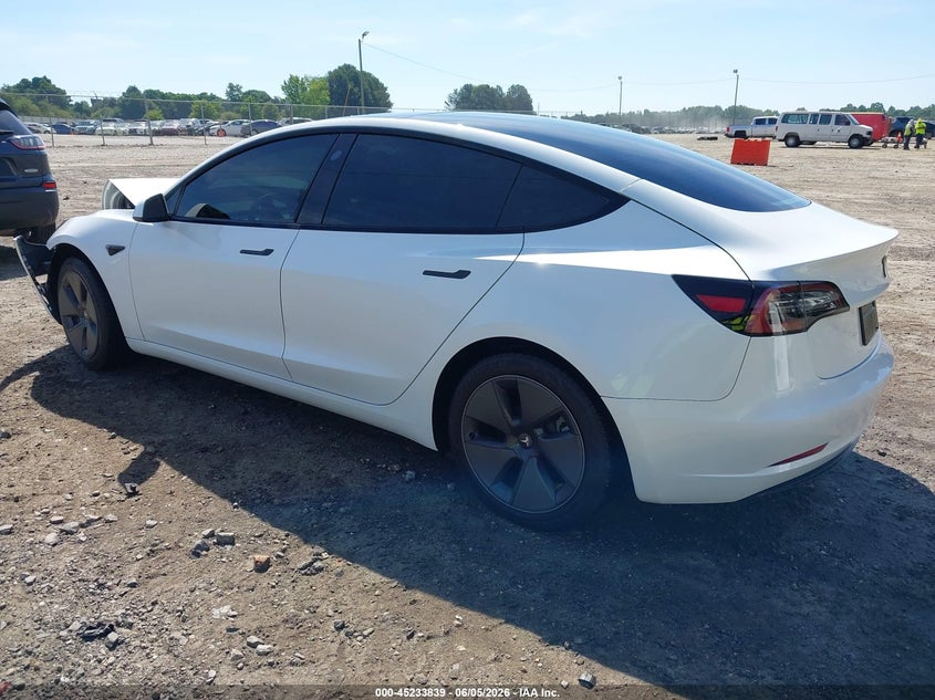 2023 Tesla Model 3 VIN 5YJ3E1EA0PF563194 IAAI salvage auction — FRONT END, Salvage Title, sold $8,100 on 2026-07-11 (photo 3)