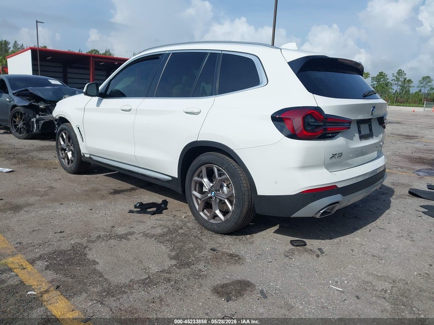 2024 BMW X3 VIN WBX47DP02RN266777 IAAI salvage auction — FRONT END, Rebuildable (Florida), sold $11,750 on 2026-07-13 (photo 3)