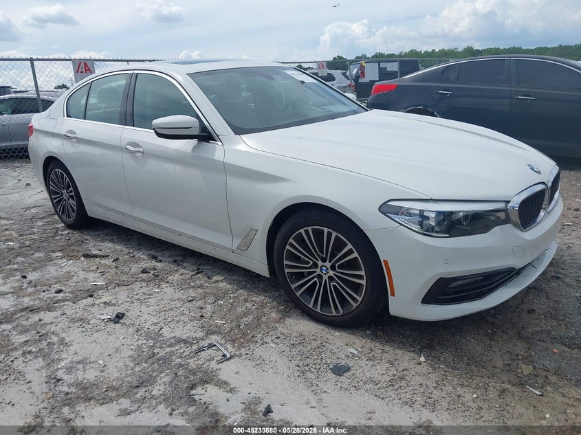 2018 BMW 5er VIN WBAJA5C54JWA36519 IAAI salvage auction — WATER/FLOOD, Salvage Title, sold $6,300 on 2026-07-19 (photo 1)