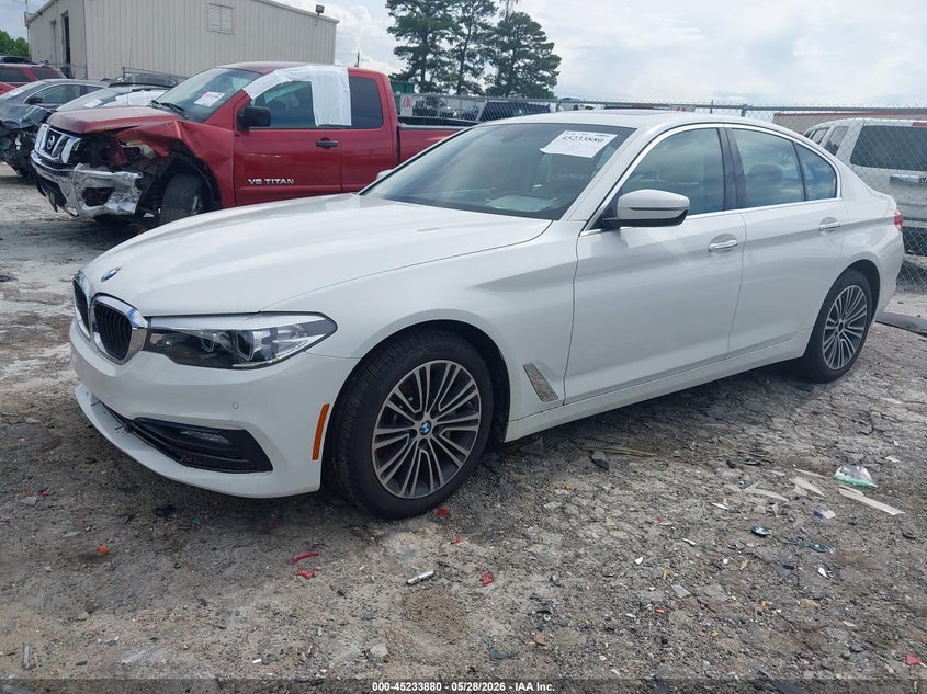 2018 BMW 5er VIN WBAJA5C54JWA36519 IAAI salvage auction — WATER/FLOOD, Salvage Title, sold $6,300 on 2026-07-19 (photo 2)