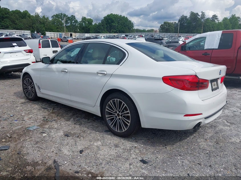 2018 BMW 5er VIN WBAJA5C54JWA36519 IAAI salvage auction — WATER/FLOOD, Salvage Title, sold $6,300 on 2026-07-19 (photo 3)