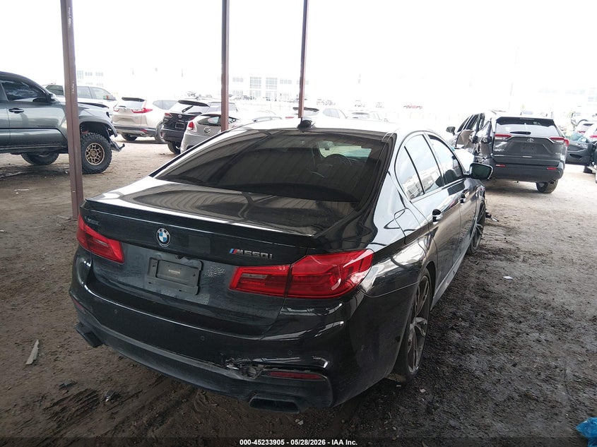 2018 BMW 5er VIN WBAJB9C58JB286922 IAAI salvage auction — FRONT END, Salvage Title, sold $3,800 on 2026-07-21 (photo 4)