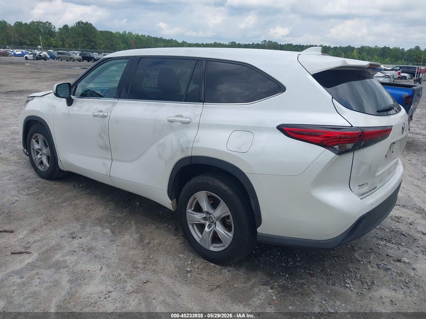 2021 Toyota Highlander VIN 5TDZZRAH1MS033565 IAAI salvage auction — RIGHT FRONT, Salvage (Georgia), sold $13,000 on 2026-07-10 (photo 3)