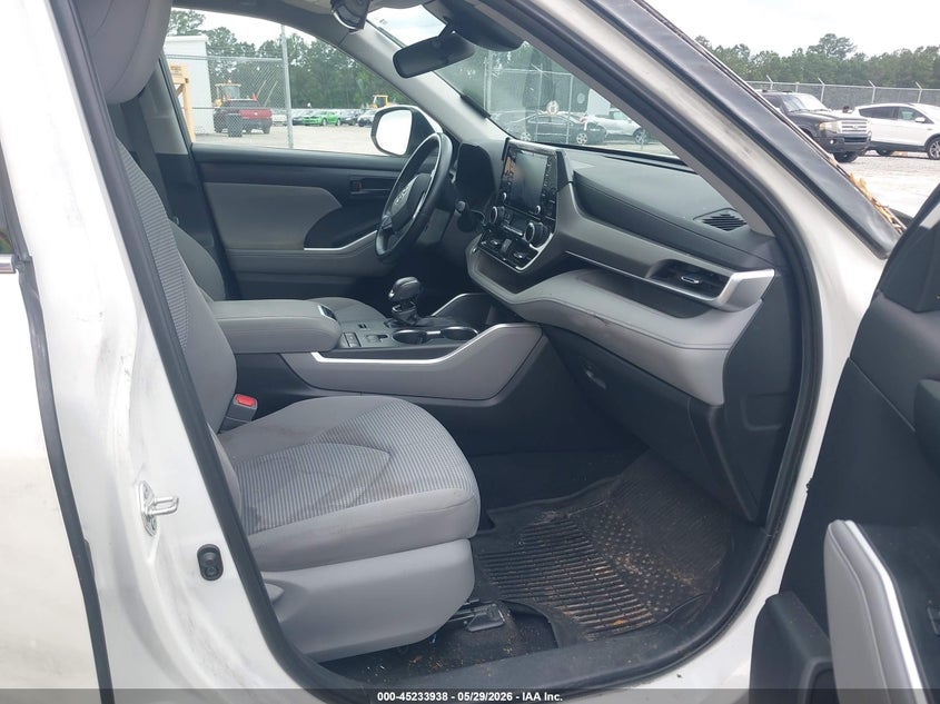 2021 Toyota Highlander VIN 5TDZZRAH1MS033565 IAAI salvage auction — RIGHT FRONT, Salvage (Georgia), sold $13,000 on 2026-07-10 (photo 5)