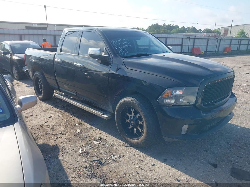 2014 Ram 1500 VIN 1C6RR6FT8ES237243 IAAI salvage auction — REAR END, Salvage Title, sold $1,550 on 2026-07-22 (photo 1)
